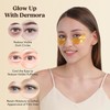Máscara de ojos de oro de 24 quilates 20 pares