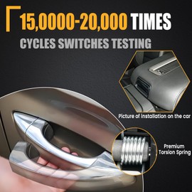 GSPSCN Center Console Latch Black | for 2014-2020 GMC Yukon Sierra 1500 2500 3500 Chevy Silverado Suburban Tahoe Armrest Lid Lock | Center Console Lock Handle OEM# 22792217, 22861304