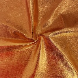 Metallic Orange Leatherette Fabric 1.5ft x 4.5ft Sparkle Faux Leather Crafting Soft Faux Leather Fabric for Apparel Party Decoration