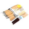 45Pcs Pottery Engraving Tools DIY Clay Sculpture Set Art Carving
