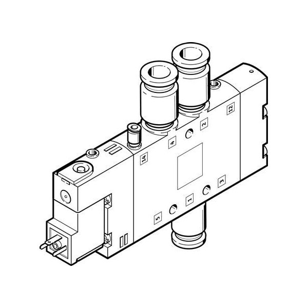 CPE18-M1H-5L-QS-10 (163158) solenoid valve function: 5/2 mono-stable actuation type: electric