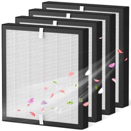 P280 P260 Filter Replacement, for TPLMB/YARIKI P280 Air Purifier, for AIUZLK P260 Air Purifier, 3-Stage Filtration (4 Pack)