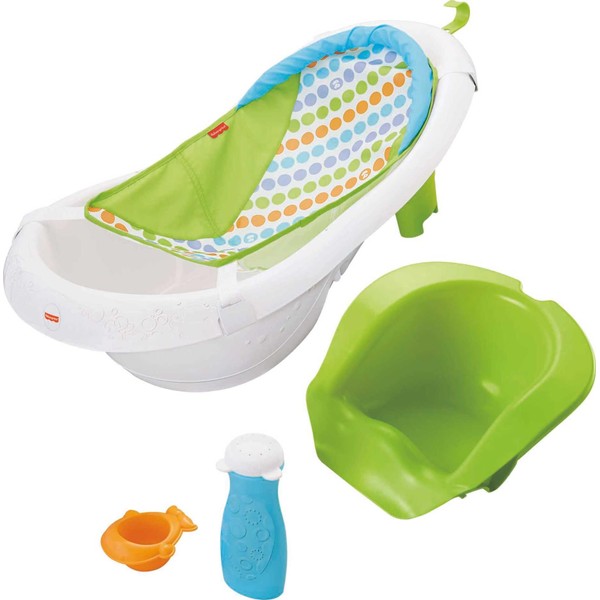Fisher-Price Baby to Toddler Bath 4-In-1 Sling ‘N Seat Tub