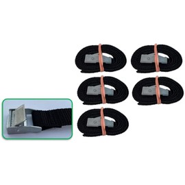 5 x Mounting Straps 80 cm x 20 mm Made in Germany Bicycle Carrier Tie Down Straps Clamp Lock Lashing Straps Buckle Straps