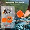Portable Camping Stove with Propane Adapter - GEEKHOM 6800W Windproof