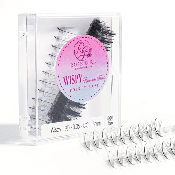 ROSE GIRL Ultra Wispy Lashes Volume Fan-Individual Lashes Fake Eyelashes