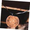 TEHAUX Artisan Crafted Retro Macrame Style Wicker Pendant Elegant Lampshade