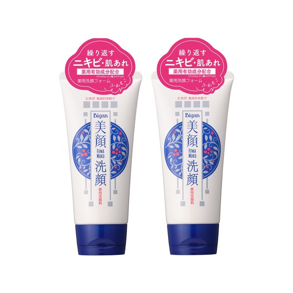 Meiro Facial Cleansing Foam, 4.2 oz (120 g), 2P (Quasi Drug) (Made in Japan)