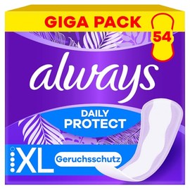 30% Sparen bei Kauf von 3X - Always Daily Protect Slipeinlagen Damen Extra Long (54 Binden), Giga Pack, mit frischem Duft, passend für alle Slipformen, atmungsaktiv, flexibel