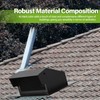 Rossesay Roof Vent Cap with Damper Removable Screen and Bottom
