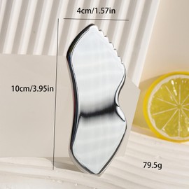 Zinmilin Gua Sha Facial Tools,Stainless Steel Gua Sha Tool,Guasha Tool for Face Metal Gua Sha Tool Body Lymphatic Drainage Massager