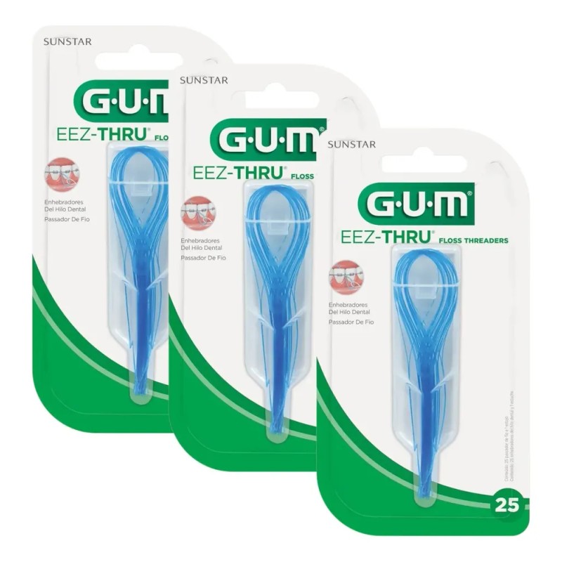 75 Enhebradores De Hilo Dental Gum® Eez-thru® Envio Incluido