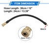 VekAuto Car Universal Copper Air Inflator Hose Adapter Gold Black