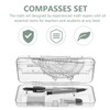 Operitacx 3 Boxes Drawing Tool Geometry Compass Triangle Ruler Compass