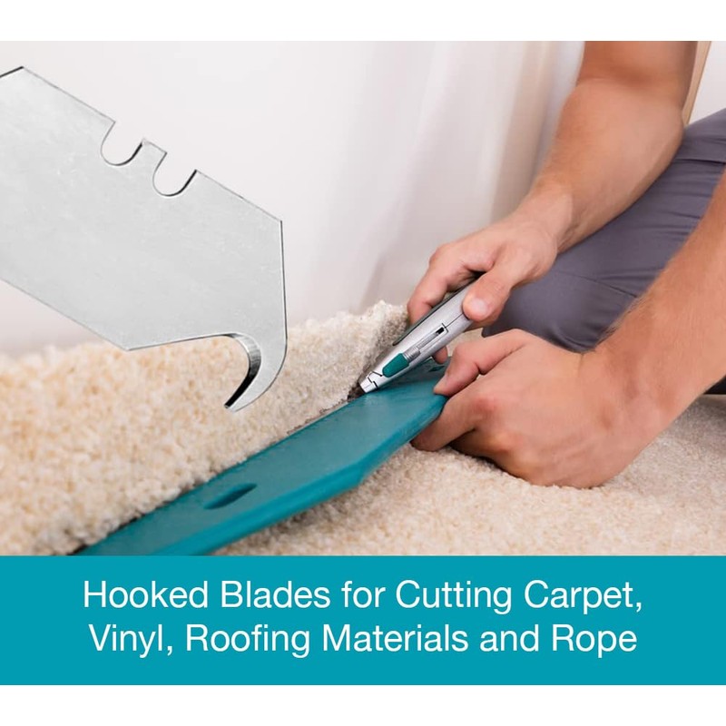 Hook Blade 10 Pack - Utility Knife Hooked Razor Blades