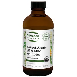 St. Francis Herb Farm Sweet Annie Herbal Tincture Liquid | Helps Control Fever, Intestinal Dysbiosis, Giardiasis & Candidiasis | Gluten-Free | Organic | Non-GMO | Lactose-Free | (250ml)