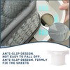 Pack of 4 Bed Sheet Holders with Locking Strips, Removable