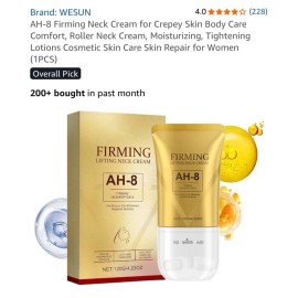 Creme x2 AH-8 Firming Lifting Neck Cream Roller Skin Body Care Moisturizing 120g NEW