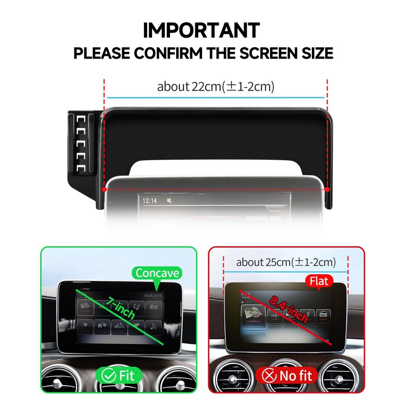 Qi2.2 25W Wireless Charger Car Phone Mount for Mercedes-Benz GLC