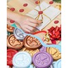 Gold Paw Wax Seal Stickers-40PCS Bulk Self-Adhesive Vintage Sealing Stickers