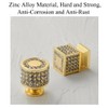 4 PCS Rhinestone Drawer Knob, Zinc Alloy Cabinet Pulls Handles