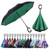 Wxjiahetai Inverted Reverse Umbrella with C-shaped Handle Windproof Upside Down