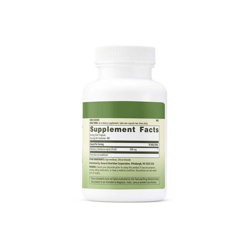 GNC Herbal Plus Sambucus Elderberry - Immune Support - 100