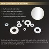 620 Pieces Nylon Flat Washers, Kindroufly 8 Sizes Plastic Washers,