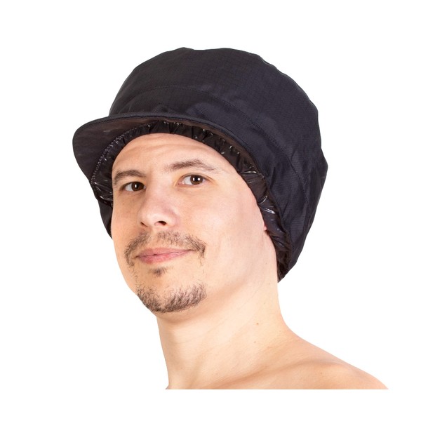 Men Shower Cap for braids, curls and locs. Be Yourself, Stay Manly. Waterproof Adjustable Reusable and Revolutionary
