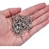 YiYaO 100 Pcs Silver Metal Key Rings 0.39 Inch Split