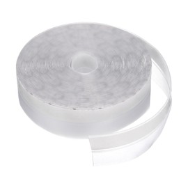 uxcell Door Draft Stopper, 26.25ft x 25mm Silicone Weather Stripping Door Seal Door Sweep Weather Seal Strip with Adhesive Tape for Window House Shower Glass Gaps, Translucent