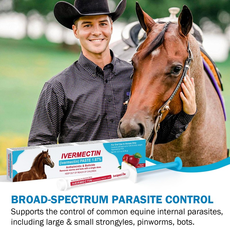 Ivermect Horse Paste 1.87%, for Horse Use Only, 6.08g, 1
