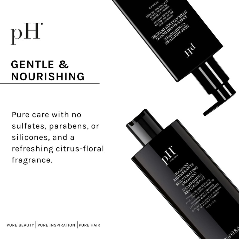 pH PURE HAIR Rejuvenating Shampoo & Deep Moisture Conditioner Set