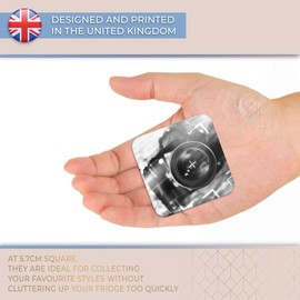 Destination Vinyl ltd Fridge Magnet bw - Photography Camera Lens #43347