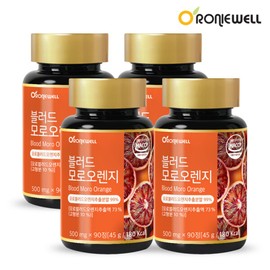 Ronniewell (현대Hmall)로니웰 블러드 모로오렌지 90정 x 4개 (총 12개월분) (ReduceHmall) Ronniwell Blood Moro Orange 90 tablets x 4 packs (Total 12 months supply)