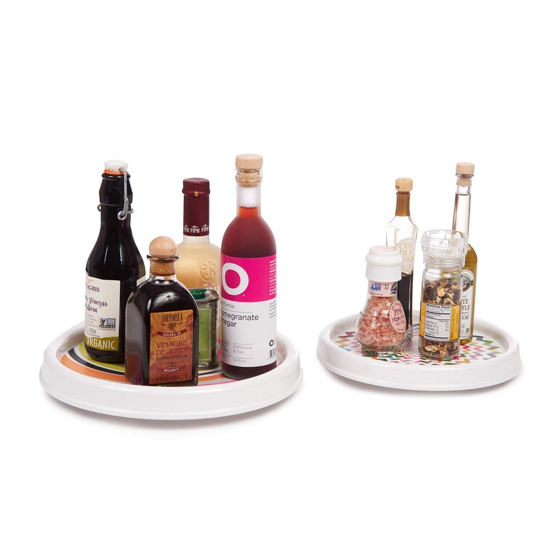 French Bull Lazy Susan Round Rotating Melamine Kitchen Pantry Cabinet