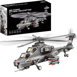 APOSTROPHE Games Fighter Jet Building Block Set – 227-Pcs F-15 Eagle Fighter Jet Building Toys Set – Building Block Plane Toy for Kids Older Than 10 and Adults – Compatible with All Building Bricks
