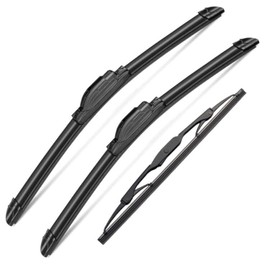 3Pcs Windshield Wipers for Dodge Caliber 2007 2008 2009 2010 2011 2012, All Weather Original Equipment Premium Replacement Wiper Blades for My Car- 24"/17"/11T" (Pack of 3) J- HOOK