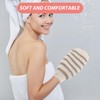 Minkissy 3pcs Exfoliating Gloves Dual-sided Shower Mitt for Body Scrubbing
