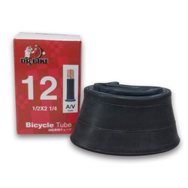 DR BIKE Bicycle Inner Tube, 12 inch, Durable Butyl Rubber, Schrader Valve