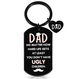 OEHEDOU Dad Gifts Dad Birthday Gift Dad Valentines Gift Birthday Gifts For Dad Valentines Day Gifts For Dad Funny Dad Keychain Dad Gifts From Daughter Son Best Dad Ever Gifts For Dad Birthday