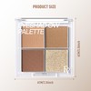 FV Natural Finish Eyeshadow Palette, 4 Matte & Metallic High