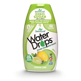 SweetLeaf Water Flavoring Drops- Stevia Water Enhancer, Sugar Free, Zero Calorie Water Additive for Flavor, Contains Monk Fruit Extract, Gluten Free, Keto Friendly - Lemon Lime, 1.62 Fl Oz (Pack of 1)