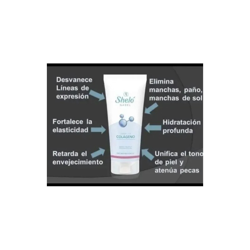 Sheló Nabel Crema Colágeno 250 Antiarrugas Firmeza Corporal