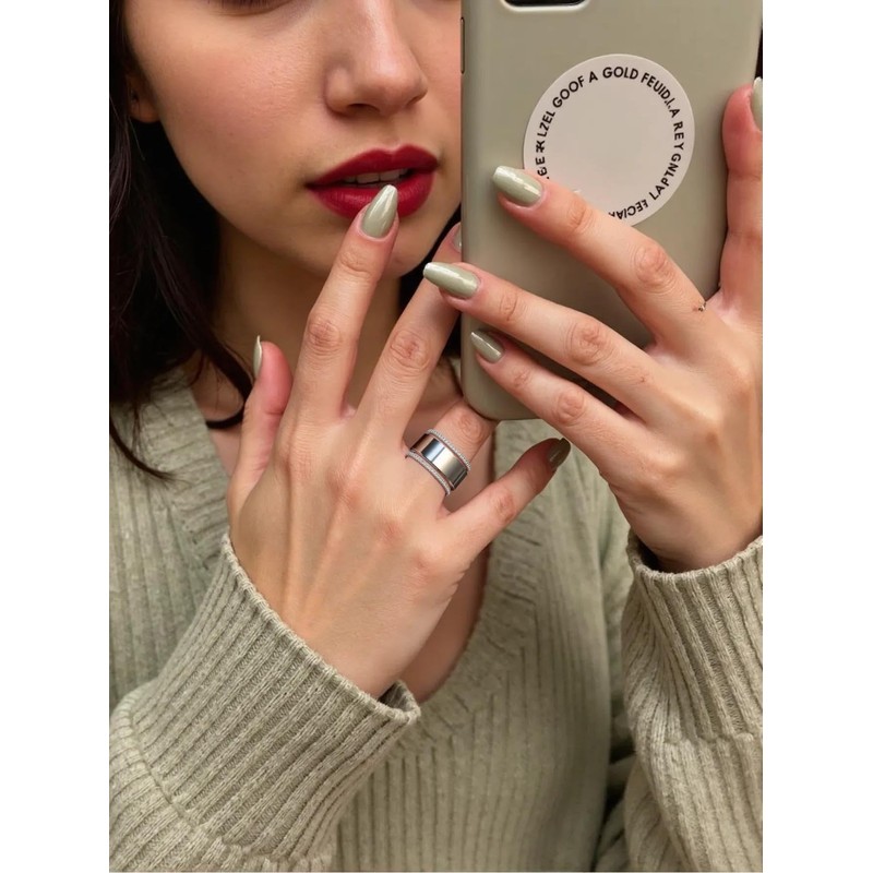 ALRNBY Gold Stack Oura Rings for Women Non Tarnish Faux