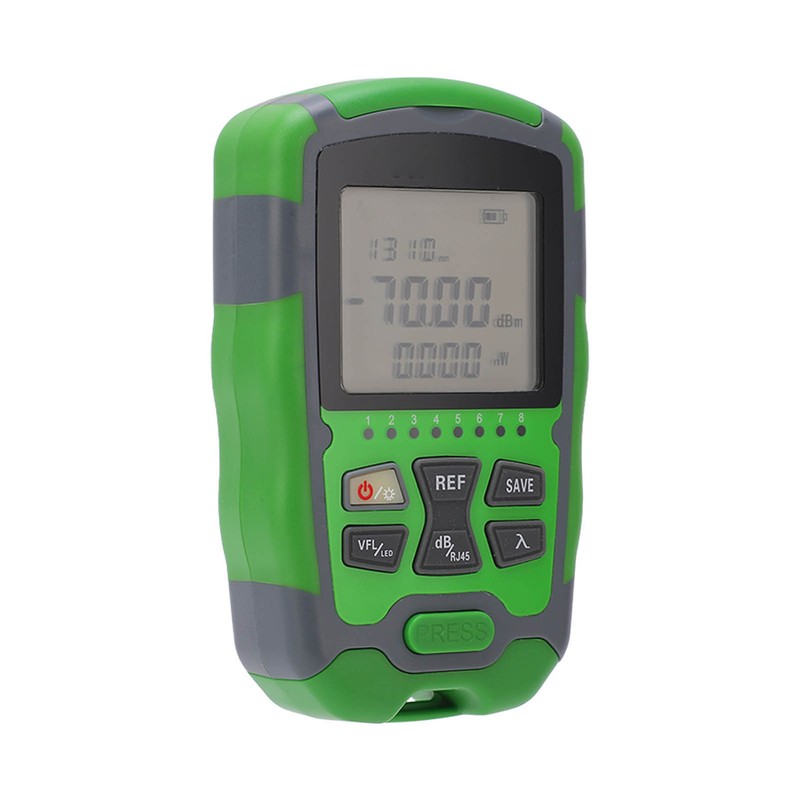 Optical Fiber Power Meter Optic Cable Tester ‑70~+10dbm Digital Display