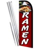 Vista Flags RAMEN Premium Windless Feather Banner Flag Kit (Flag,