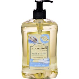 A La Maison Soap - French Liquid Hand Soap - Sea Salt, 16.9 Fl Oz (Pack of 3)