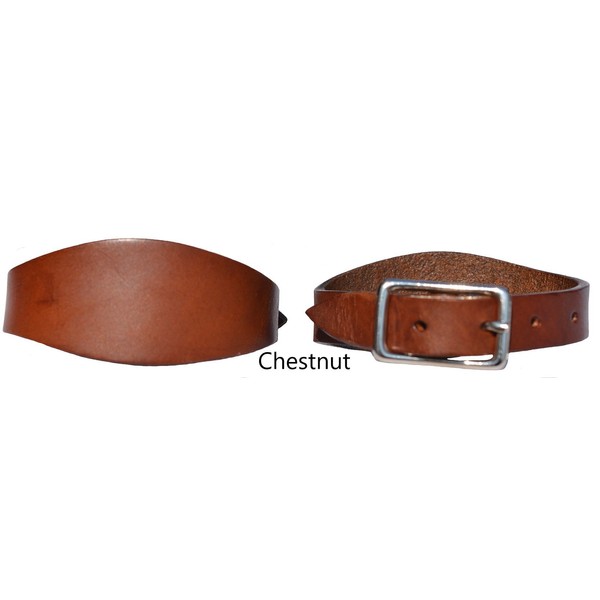 Congress Leather Flared Leather Stirrup Hobble Straps (Chestnut)