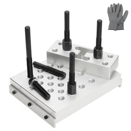 ReluxGo Universal Drill Press Support Block Plate Tool Set Kit, 30 Ton – Bearing and Bushing Repair Removal Installation
